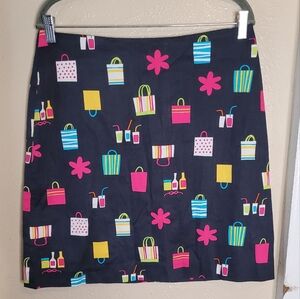 Randi M Women’s Pencil Skirt Black Shopping Bags Size 10 Womens retro